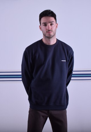 NAVY REEBOK SWEATSHIRT