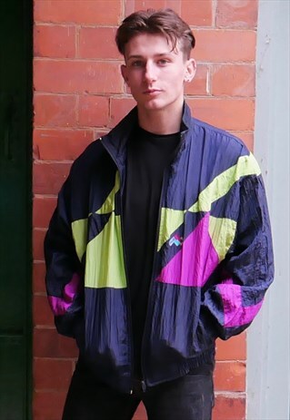 OVERSIZED VINTAGE SHELL WINDBREAKER JACKET
