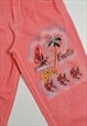 80'S JHON F GEE HIGH WAIST BAGGY JEANS CORAL PINK TROPICAL 