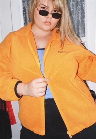 REGATTA FLEECE JACKET OVERSIZED ORANGE UNISEX WINTER 90S