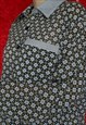 VINTAGE BLOUSE SQUARE PATTERN M T628