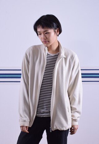 BEIGE NIKE ZIP-UP SWEATSHIRT