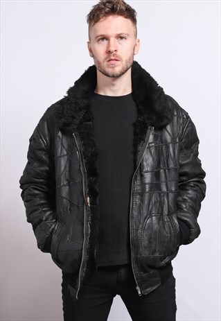 VINTAGE LEATHER AVIATOR JACKET