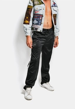 Russell Athletic vintage men's track pants joggers black 90s