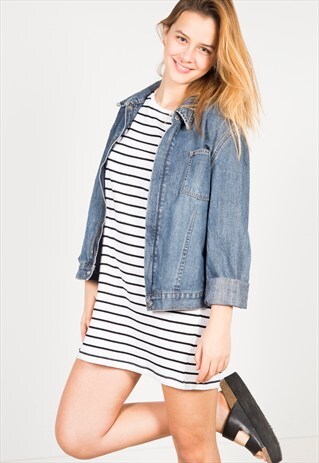 VINTAGE 80'S CALVIN KLEIN DENIM JACKET / S1208