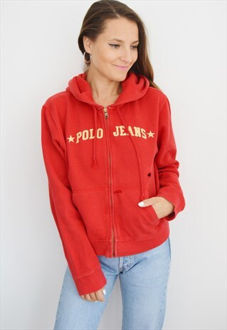 90'S RALPH LAUREN VINTAGE DISTRESSED SWEATSHIRT/HOODIE