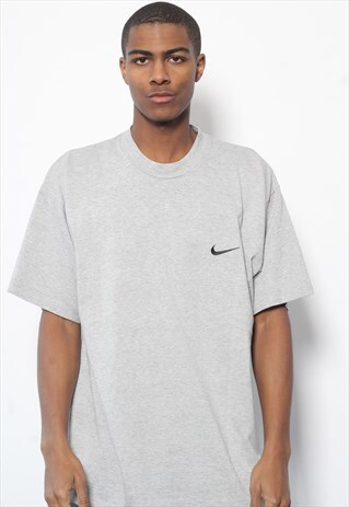 VINTAGE NIKE LOGO T-SHIRT GREY