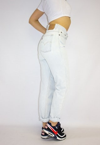 VINTAGE LEVI'S BLEACH LIGHT BLUE GUY JEANS