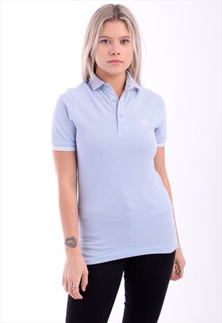 VINTAGE FRED PERRY POLO SHIRT BLUE
