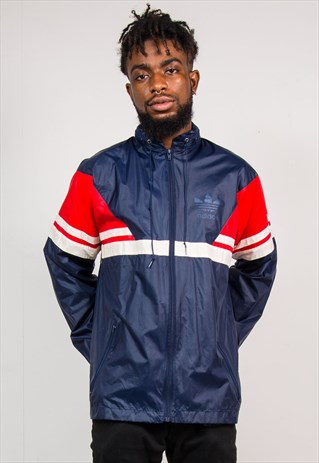 Vintage 90's Navy Adidas Cagoule Coat Jacket | The Vintage Scene | ASOS ...