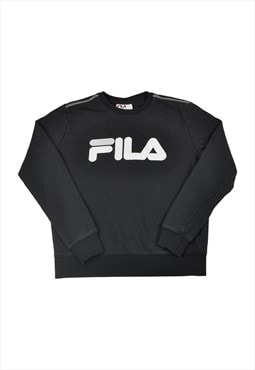 Vintage Fila Sweater Black Medium