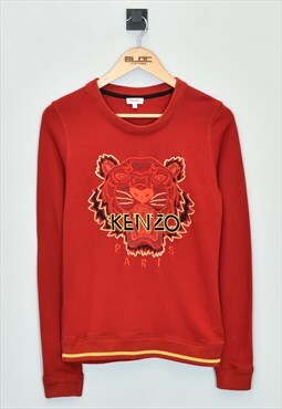 Vintage Kenzo Paris Sweatshirt Red XXSmall