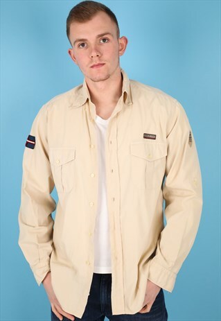 VINTAGE NAPAPIJRI SHIRT IN BEIGE NS232