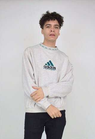 VINTAGE 90'S ADIDAS GREY SWEATSHIRT