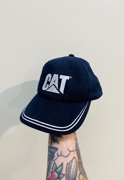 Vintage 90s CAT Embroidered Hat Cap