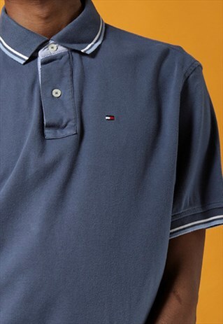 BLUE TOMMY HILFIGER POLO SHIRT