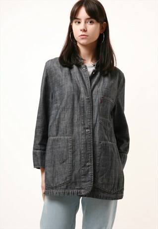 90S VINTAGE LEVI'S DENIM OVERSIZED BUTTONS UP JACKET 912