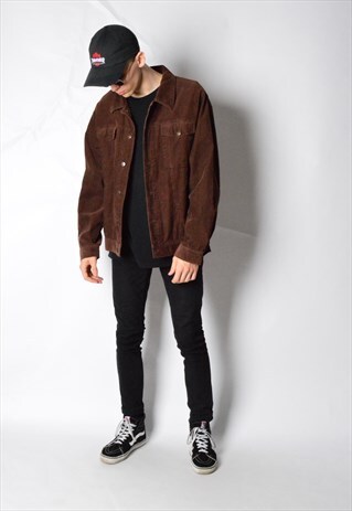 VINTAGE 90S BROWN CORDUROY JACKET
