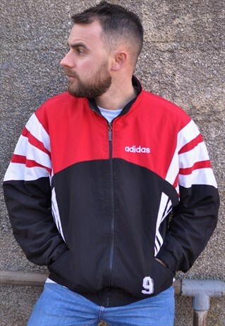 VINTAGE 90'S ADIDAS SPORTS WINDBREAKER JACKET