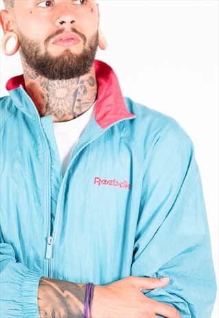 VINTAGE 80S REEBOK WINDBREAKER JACKET / S3707