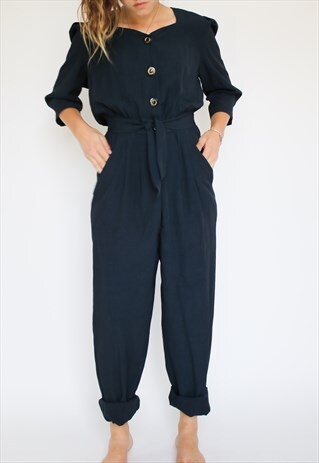 VINTAGE NAVY JUMPSUIT