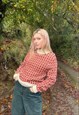 VINTAGE SCANDI CHRISTMAS PATTERNED GRANDAD JUMPER