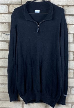 Navy Columbia Mens Half Zip Jumper XXL