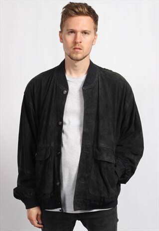VINTAGE SUEDE BOMBER JACKET