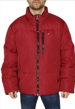 Tommy Hilfiger Puffer Jacket In Red Size XL