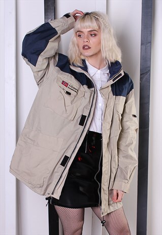 VINTAGE 90S SHELL JACKET/WINDBREAKER. UNISEX SPORTSWEAR.