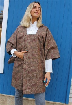 Kimono Jacket in Brown 