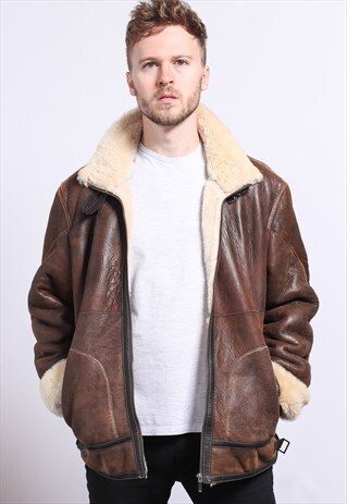 VINTAGE LEATHER AVIATOR JACKET