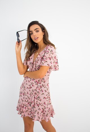 ROSEBUD SUMMER WRAP DRESS