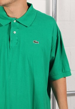 Vintage Lacoste Polo Shirt in Green Short Sleeve Tee 4XL