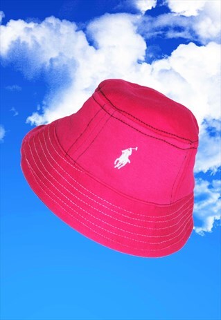pink ralph lauren bucket hat
