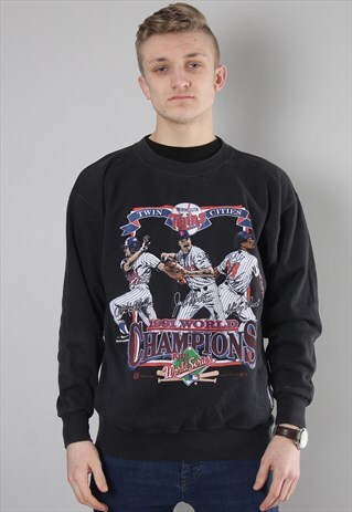 VINTAGE MINNESOTA TWINS SWEATSHIRT JUMPER LARGE