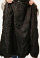 FAUX FUR LEATHER RELAXED FASTENS COAT SIZE S SMALL 3849