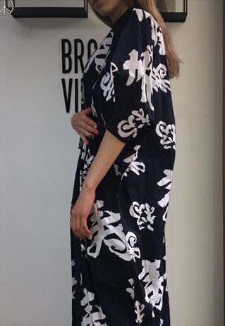 VINTAGE 90' OLDSCHOOL AMAZING JAPANESE BLUE UNIQUE COAT