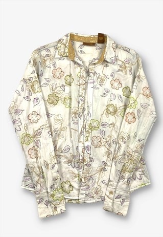 Vintage y2k aura by wrangler floral shirt small BV19674