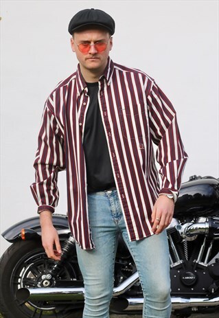 TOMMY HILFIGER USA REGATTA STRIPED VINTAGE SHIRT