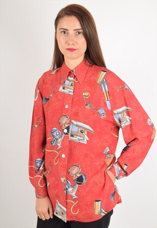 VINTAGE SHIRT FESTIVAL MAKEUP PRINT 90'S (2167)