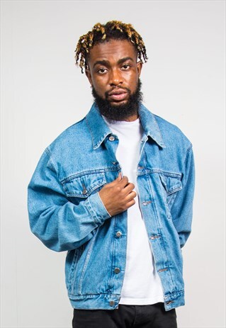 90'S VINTAGE WRANGLER BLUE DENIM JACKET
