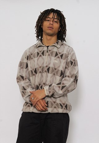 VINTAGE FILA AZTEC 1/4 ZIP FLEECE