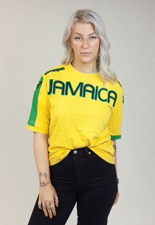 VINTAGE KAPPA JAMAICA YELLOW/GREEN T-SHIRT