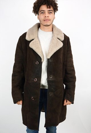 VINTAGE 90'S SHEARLING COAT