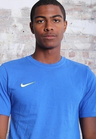 VINTAGE NIKE LOGO T-SHIRT BLUE