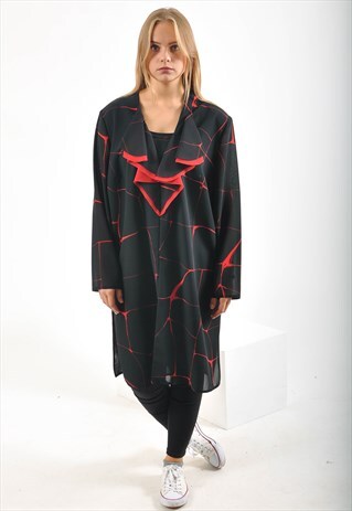 VINTAGE MAXI TUNIC IN ABSTRACT PRINT