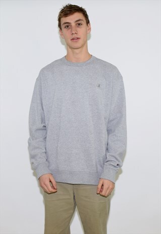 VINTAGE 90S GREY CHAMPION SWEATSHIRT JUMPER