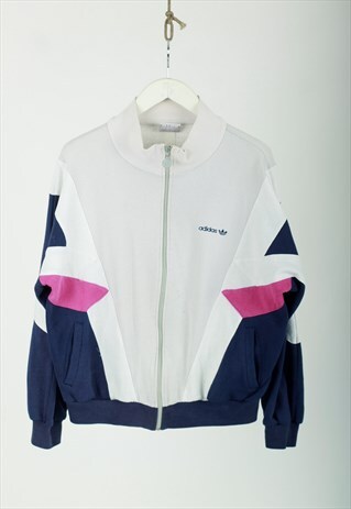 VINTAGE 90S ADIDAS SMALL LOGO COLOUR BLOCK SWEATSHIRT