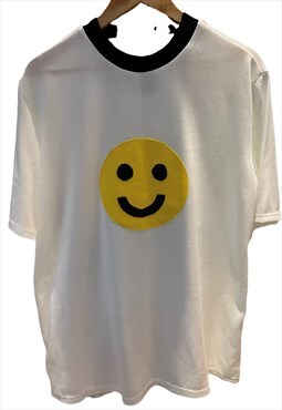 Smiley face rave festival style long top